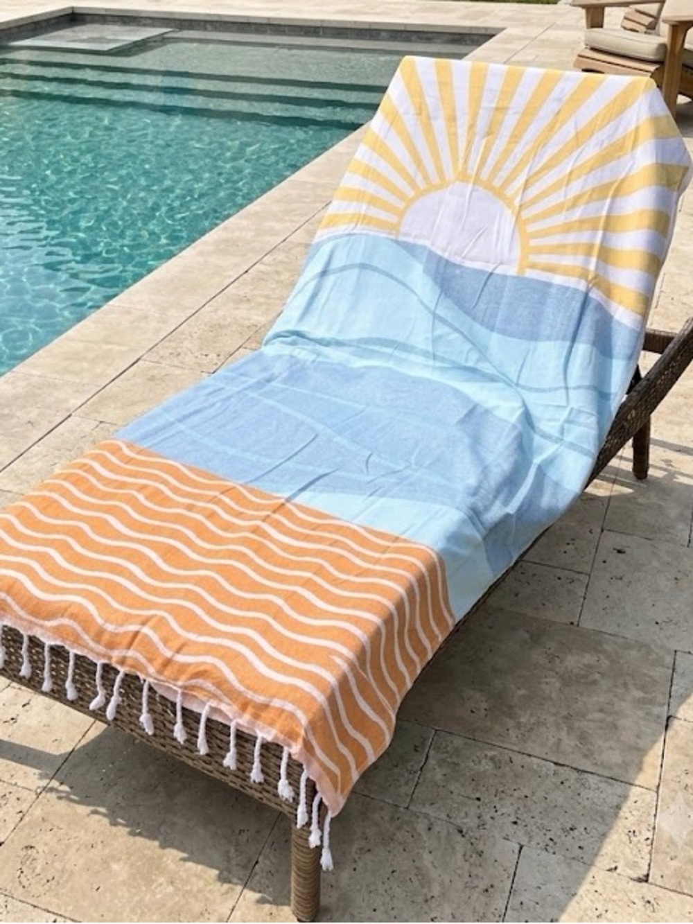KIRKTON HOUSE Beach Cloud Towel Sunrise design
